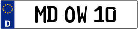 Trailer License Plate